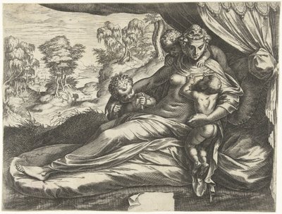 Liefde (Caritas) door Cornelis Cort