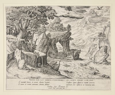 Het wrak door Cornelis Cort