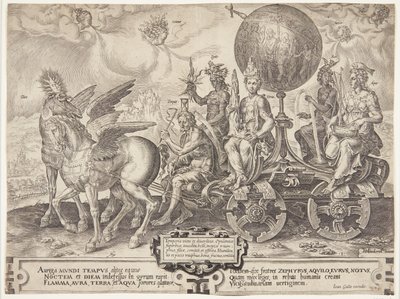 De triomf van de wereld door Cornelis Cort