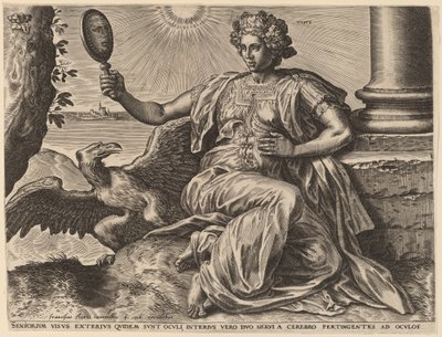 Visus door Cornelis Cort after Frans Floris I