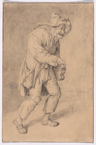 Draailierspeler door Cornelis Dusart