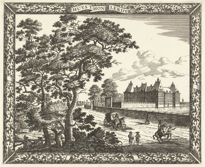 Gezicht op Paleis Honselaarsdijk door Cornelis Elandts