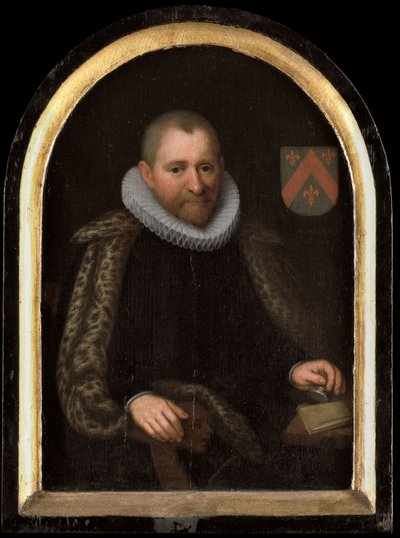 Portrait of Gerrit Willemsz van Schoterbosch, c.1620 (oil on panel) door Cornelis Engelsz