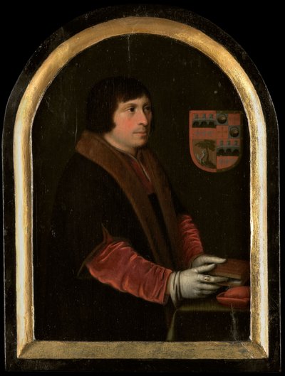 Portret van Pieter Salina, ca.1620 (olieverf op paneel) door Cornelis Engelsz