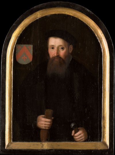 Portrait of Willem Fransz van Schoterbosch, c.1620 (oil on panel) door Cornelis Engelsz