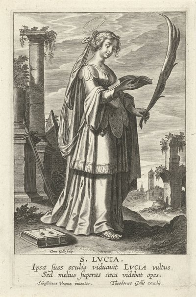 H. Lucia door Cornelis Galle (I)