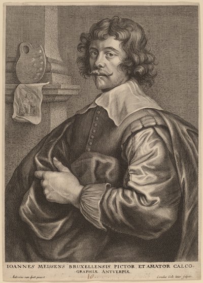 Joannes Meyssens door Cornelis Galle I after Sir Anthony van Dyck