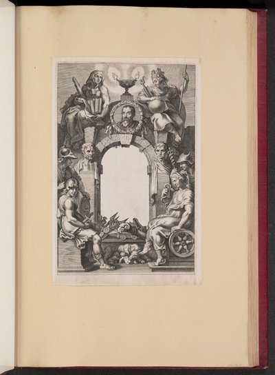Titelpagina voor Justus Lipsius, Opera Omnia, I door Cornelis Galle I after Sir Peter Paul Rubens