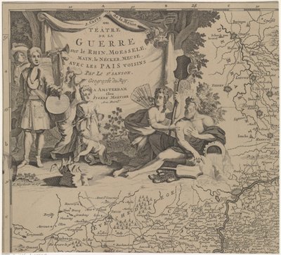 Kaart van de regio ten oosten en zuiden van Brussel en het graafschap Namen (blad linksboven) door Cornelis Huyberts