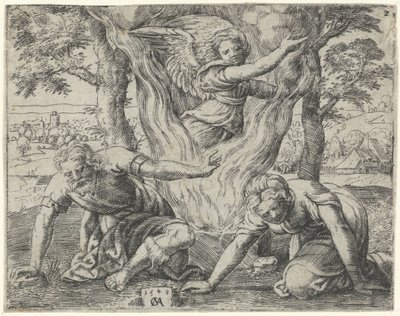 Offer van Manoach Geschiedenis van Simson (serie titel) door Cornelis Massijs