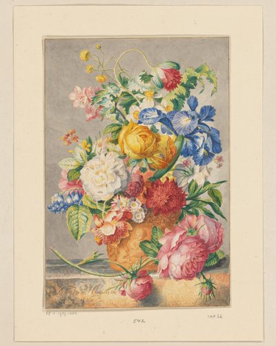 Bloemenstilleven door Cornelis Ploos van Amstel
