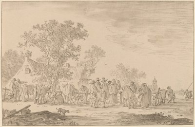 Veemarkt, 1767 door Cornelis Ploos van Amstel