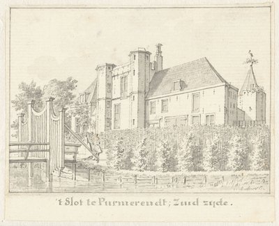 Het slot te Purmerend door Cornelis Pronk