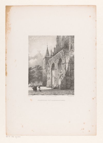 Sint-Janskathedraal te Den Bosch door Cornelis Springer