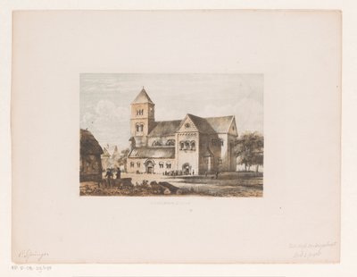 Twaalfde-eeuwse kerk door Cornelis Springer