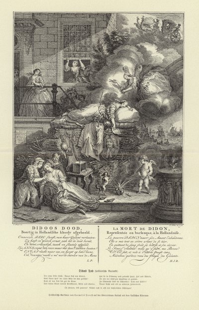 De dood van Dido door Cornelis Troost