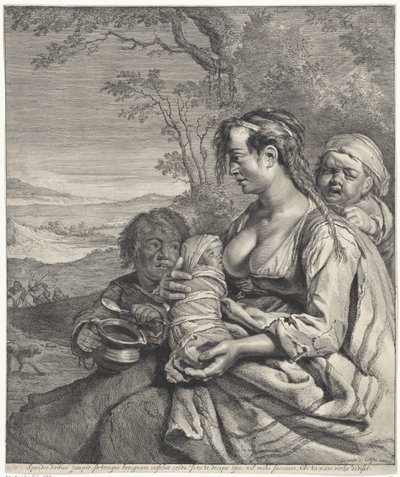 Heidin door Cornelis Visscher (II)