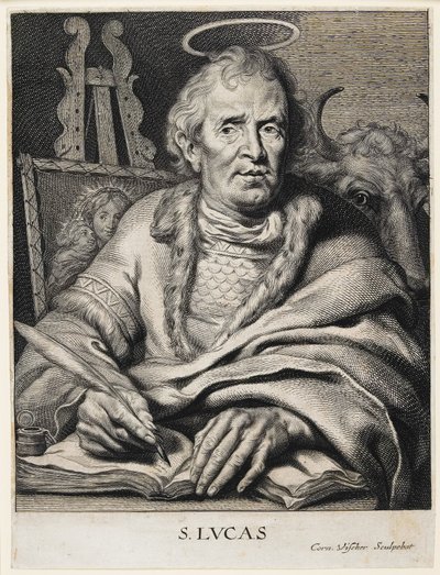 St. Lucas door Cornelis Visscher