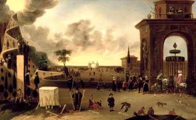 De Smalle Poort naar de Hemel en de Brede Poort naar de Hel door Cornelis de Bie