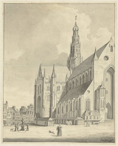 De Sint-Bavo te Haarlem door Cornelis de Kruyff