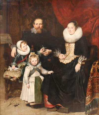 Dutch: Zelfportret van de kunstenaar en zijn familie Self-portrait with family door Cornelis de Vos