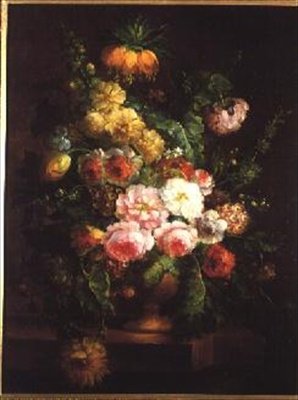 Urn met bloemen door Cornelis van Spaendonck