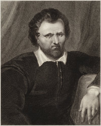 Ben Jonson door Cornelius Janssen van Ceulen