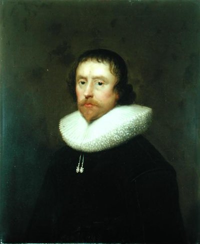 Portret van kolonel Francis Hungate van Saxton, ca. 1640 door Cornelius Janssen van Ceulen