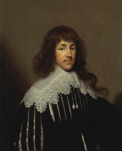 Portret van een man, waarschijnlijk Sir Francis Godolphin door Cornelius Johnson
