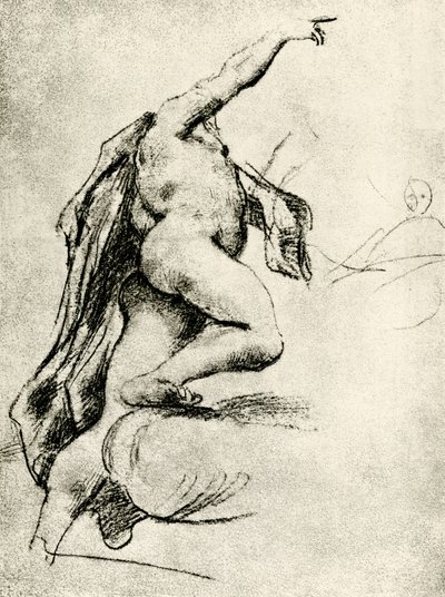 Bewegingsstudie door Antonio da Correggio