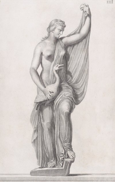 Standbeeld van Leda en de zwaan, 1734 door Cosimo Mogalli