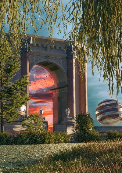 Zonsondergang bij de Grote Boog door CosmoZach
