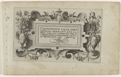 Titelpagina en elf prenten van bloemen, planten en fruit door Crispijn van de Passe (I) (attributed to)