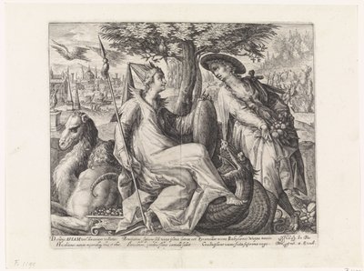 Azië (De vier werelddelen) door Crispijn van de Passe (I)