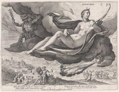 Westenwind (De vier winden) door Crispijn van de Passe (I)