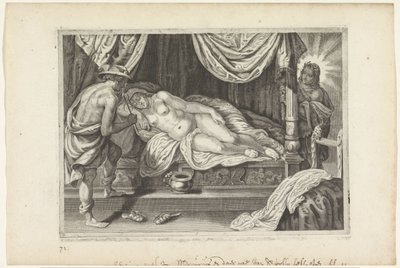 Apollo en Mercurius bezoeken Chione door Crispijn van de Passe (II)