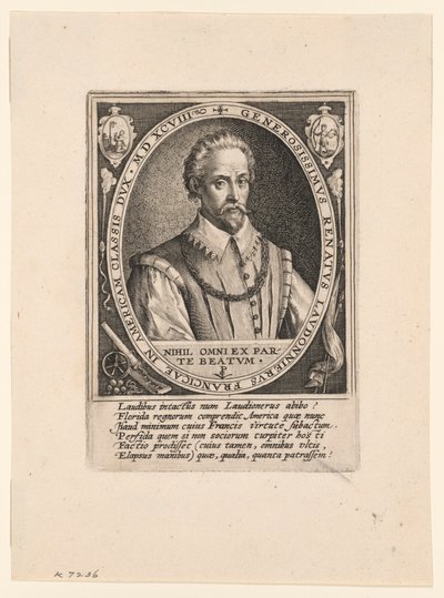 René de Laudonnière door Crispijn van de Passe I