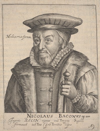 Nicholas Bacon door Crispin I de Passe