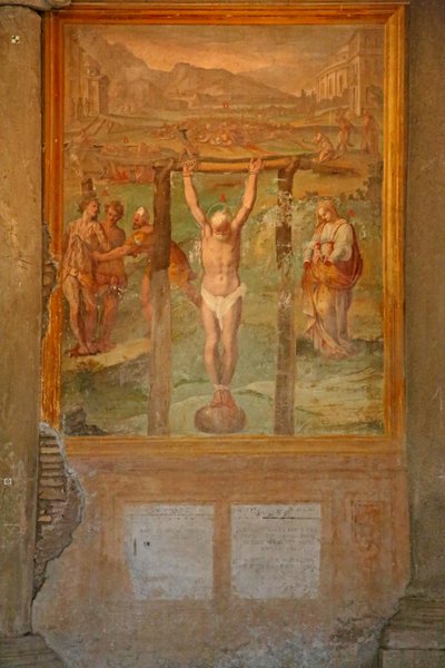 Martelaarschap en verminking van verschillende heiligen door Cristoforo and Tempesta, Antonio Roncalli