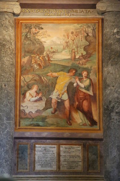 Martelaarschap van St. Lucia en St. Euphemia van andere heiligen door Cristoforo and Tempesta, Antonio Roncalli