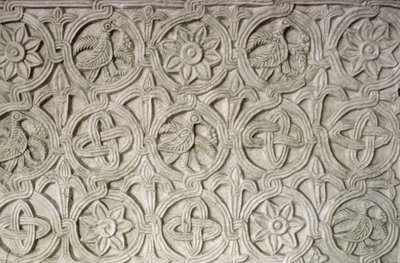 Detail van een gesneden scherm, 9e-10e eeuw door Croatian School