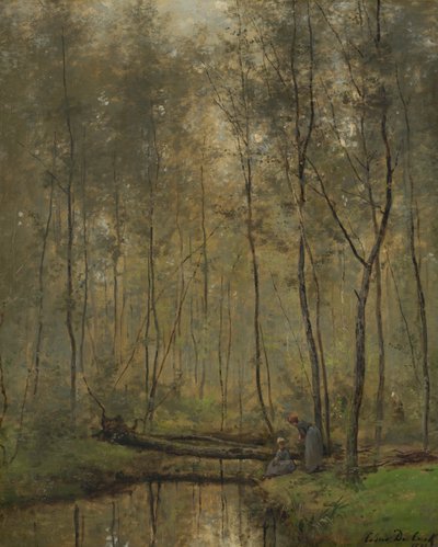 Dutch: Oever van een rivier Riverbank door Cesar de Cock