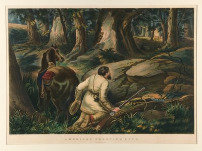 Amerikaans grensleven / Op het oorlogspad door Currier and Ives