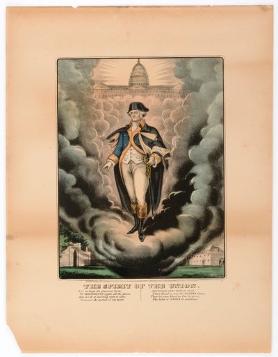 De geest van de Unie door Currier and Ives