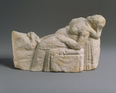 Hellenistische beeldje van een bevallingsscène, c.310-30 v.Chr. door Cypriot Cypriot