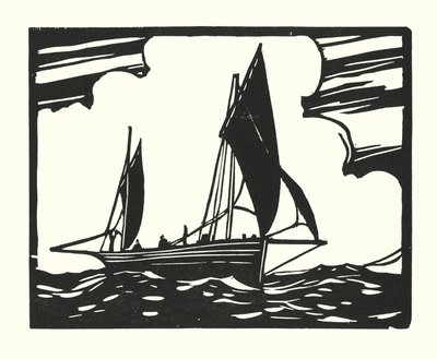 Vissersboten en schuiten: Brighton Clinker-Built Lugger door Cyril A. Wilkinson
