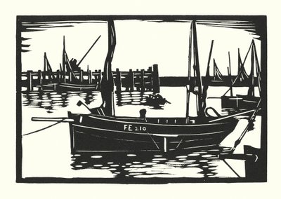 Vissersboten en schuiten: Folkestone Beam-Trawler door Cyril A. Wilkinson