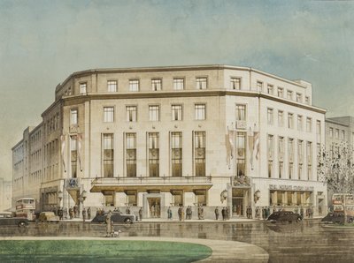 De Royal Insurance Company, Plymouth, ontworpen door Thomas Smith Tait door Cyril Farey