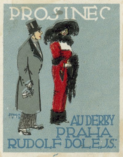 December. Au Derby Rudolf Dole mode, Praag door Czech School