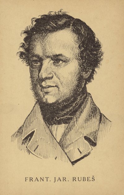 Frantisek Jaromir Rubes (1814-1853), Tsjechische advocaat, schrijver en toneelschrijver door Czech School